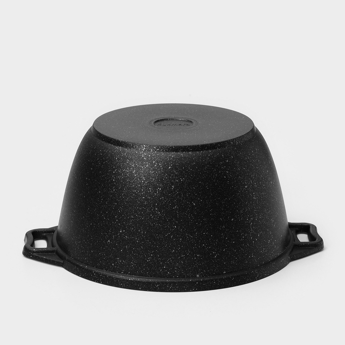 Набор кухонной посуды «Мраморная №3», 6 предметов, крышка, съёмная ручка, антипригарное покрытие, цвет тёмный мрамор Набор кухонной посуды «Мраморная №3», 6 предметов, крышка, съёмная ручка, антипригарное покрытие, цвет тёмный мрамор