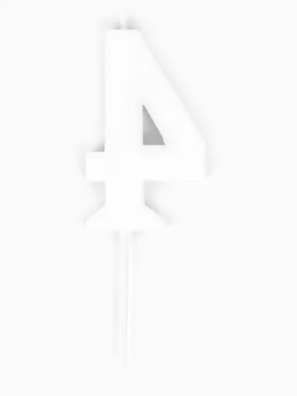 Свеча для торта "Лего" цифра 4