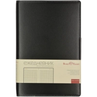 Ежедневник недатированный черный А5  METROPOL  3-491/03