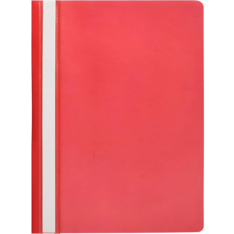 Скоросшиватель пластиковый A4  (100/110) крас 10шт/уп Россия