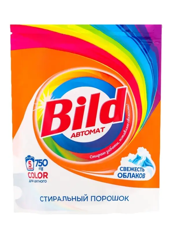 Стиральный порошок Bild COLOR, свежесть облаков, дой-пак, 750 г