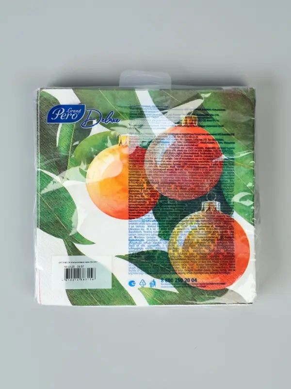 Салфетки бумажные трёхслойные «Апельсиновые шары», 33х33, 20 шт Салфетки бумажные трёхслойные «Апельсиновые шары», 33х33, 20 шт