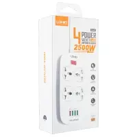 Сетевой фильтр на 4 розетки + 4USB SC4407 EU LDNIO белый