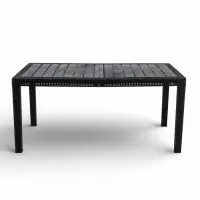 Стол садовый Rattan, 153.2&times;78.9&times;70.1 см, пластиковый, цвет горький шоколад