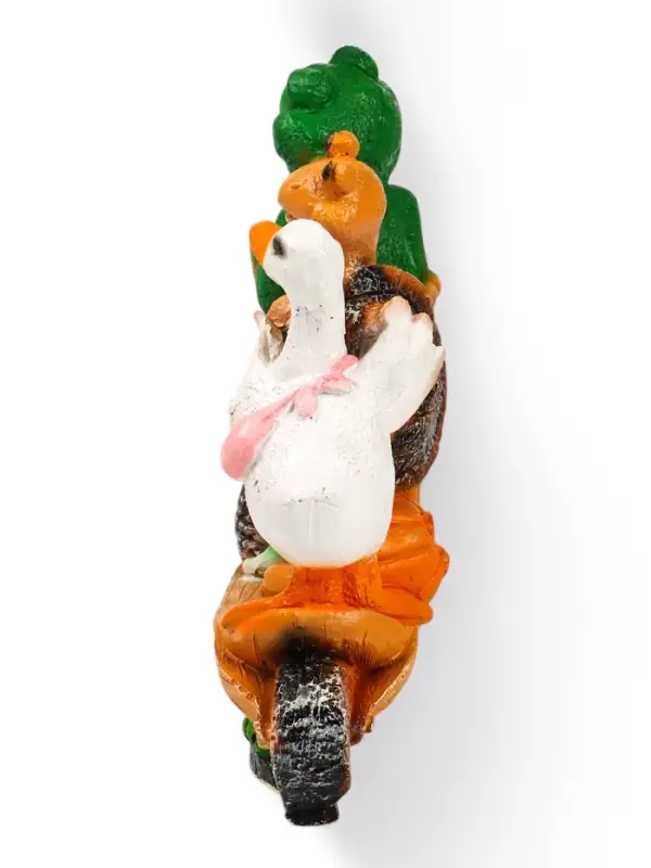 Садовая фигура из полистоуна &laquo;Зверюшки на самокате&raquo;, 30&times;10.5&times;28 см