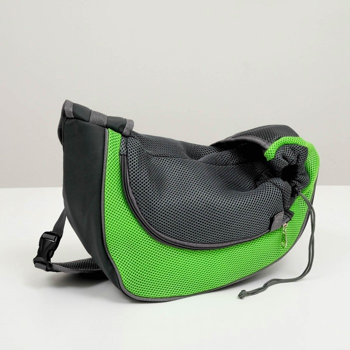 Сумка-переноска Сумка-переноска "Слинг" для животных, 37 х 20 см , зеленая