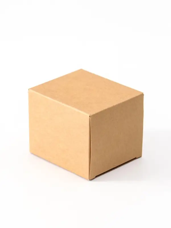 Коробка складная крафт 6,5х6х7,5 см