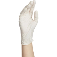 Перчатки нитрил, н/c, н/о, текстур, Benovy (M) 50п/уп, белый