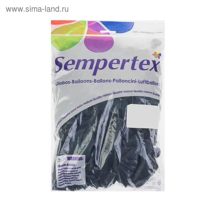 Воздушные шары латексные 12 Воздушные шары латексные 12" «Металл», 100 шт., цвет графит