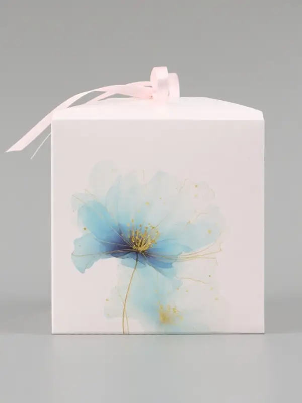 Коробка подарочная самосборная &laquo;Самой красивой&raquo;, 12&times;12&times;12 см, с лентой