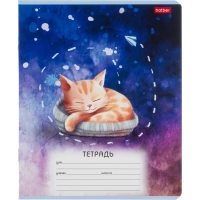 Тетрадь школьн 12л А5ф ЛИНИЯ,скоба,мел.карт,Пушистые сны,ассор,91382