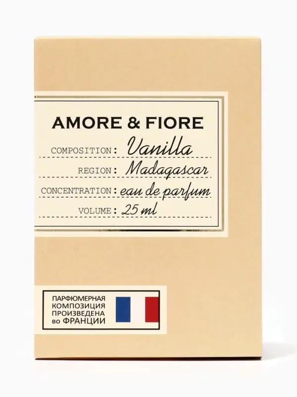 Парфюмерная вода женская Amore & Fiore Vanilla Madagascar, 25 мл
