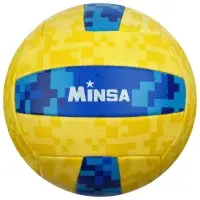 Волейбольный мяч MINSA, машинная сшивка, 18 панелей, р. 5, PVC