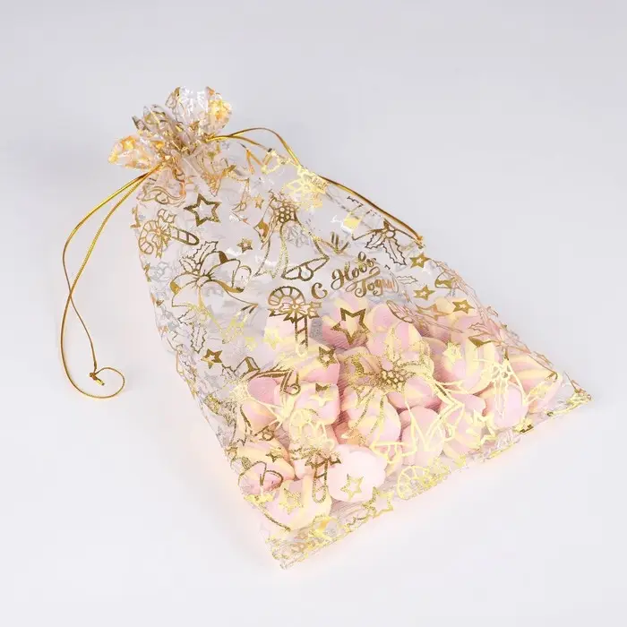 Мешочек подарочный органза «Новогодние мечты», 20 х 30 см +/- 1.5 см Мешочек подарочный органза «Новогодние мечты», 20 х 30 см +/- 1.5 см