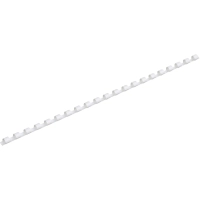 Пружины для переплета пластиковые  6мм белые 100шт/уп