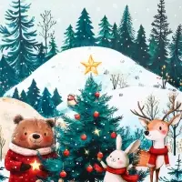 Пакет подарочный новогодний ламинированный, &laquo;Подготовка к Новому Году&raquo; , 33&times;10&times;42.5 см