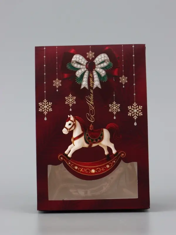 Коробка складная &laquo;С Новым годом&raquo;, 15&times;7&times;22 см