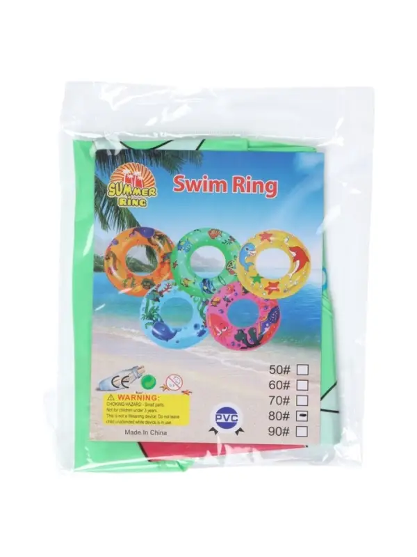 Круг для плавания 75 см, цвет зеленый