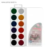 Акварель &laquo;Луч. ZOO&raquo;, 12 цветов, без кисти