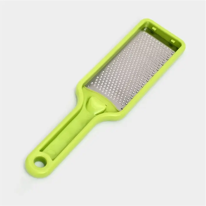 Тёрка для сыра с ручкой Доляна Brighty, 28.2&times;6.9&times;1.2 см, 301 сталь, мелкая сетка, салатовая