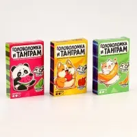 Металлическая головоломка &laquo;Рецепт для мозга&raquo;, с танграмом, МИКС