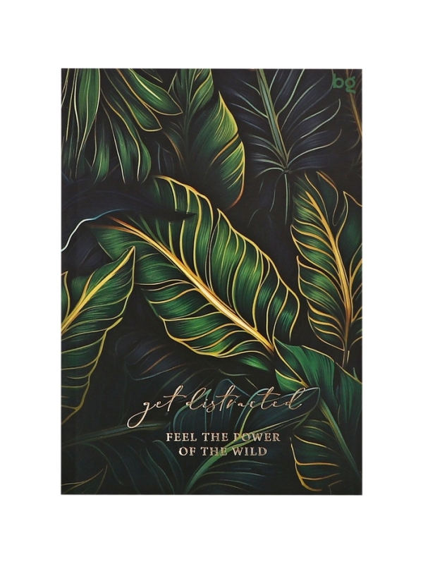 Блокнот А6, 64 листа в клетку Tropic style, твёрдая обложка, матовая ламинация, тиснение фольгой