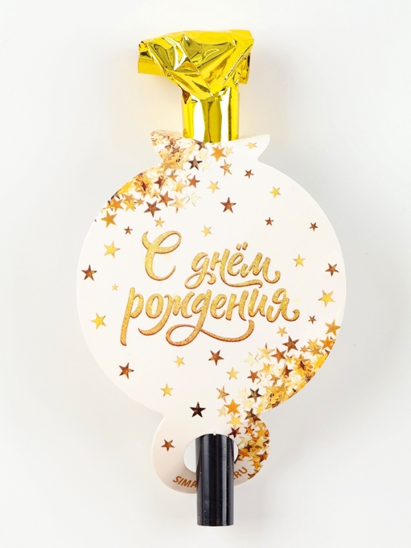 Карнавальный язычок «С Днем Рождения», набор 6 шт