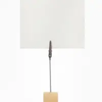 Подставка под ценник, фото &laquo;Прищепка&raquo;, с зажимом, 2.5&times;2.5&times;11 см, цвет серебро