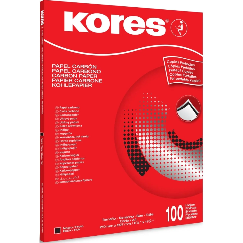 Бумага копировальная черная KORES 1200 пачка 100л. '7528492