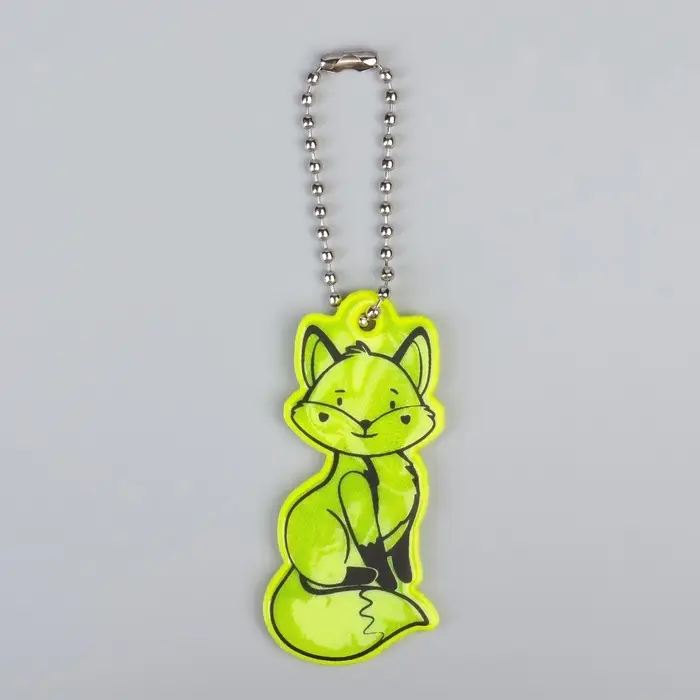 Светоотражающий элемент «Лиса», двусторонний, 3×5.8 см, МИКС Светоотражающий элемент «Лиса», двусторонний, 3×5.8 см, МИКС