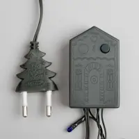 Гирлянда &laquo;Нить&raquo; 7 м, IP20, тёмная нить, 100 ламп, 8 режимов, 220 В, свечение мульти