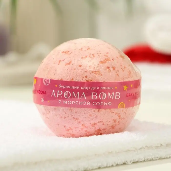 Бомбочка для ванн Aroma Soap Baby Boom, 130 г Бомбочка для ванн Aroma Soap Baby Boom, 130 г