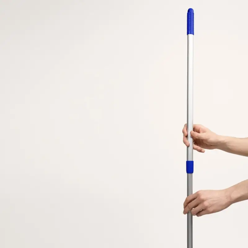 VETTA Окномойка двусторонняя (скребок 23см+микрофибра 25х7см), телеск.черенок нерж.сталь 105см