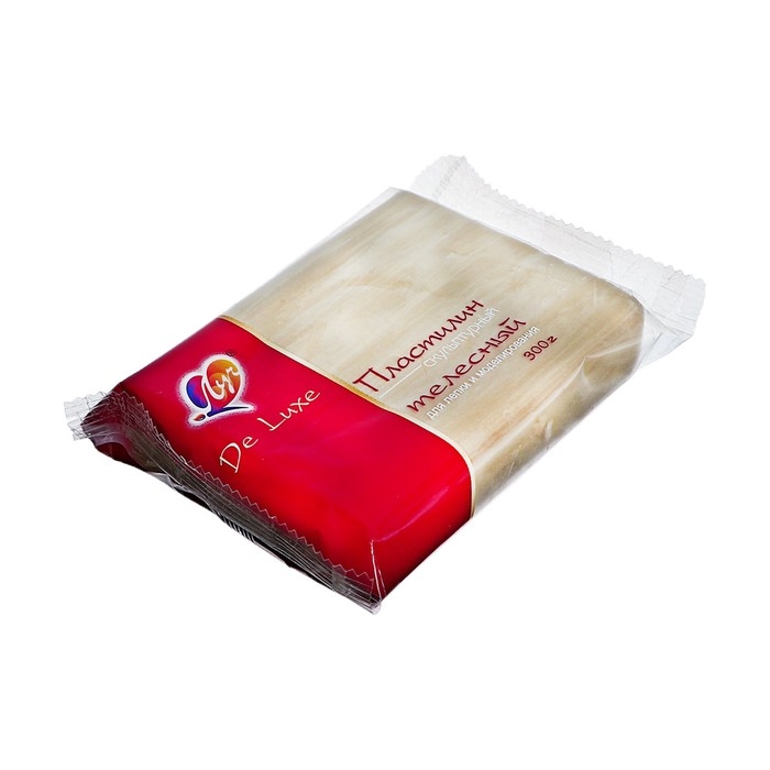 Пластилин скульптурный телесный, 300 г  Пластилин скульптурный телесный, 300 г "Луч" De Luxe