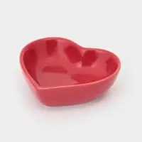 Соусники &laquo;Сердце&raquo;, 7.8&times;7.2&times;2.5 см, набор 4 шт., керамика, красные