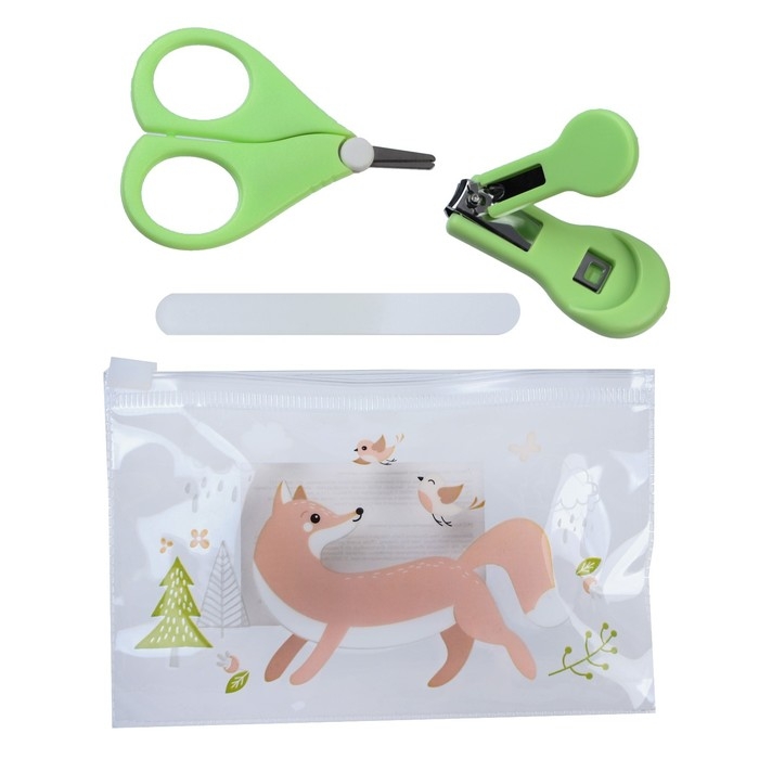 Маникюрный набор детский для самых маленьких «Лиса» (ножницы+щипчики+пилка) Маникюрный набор детский для самых маленьких «Лиса» (ножницы+щипчики+пилка)