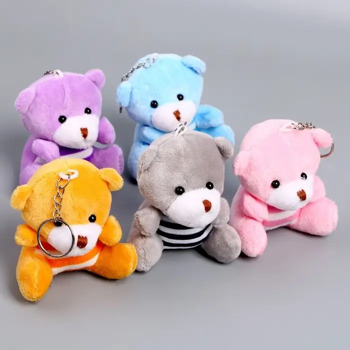 Брелок «Медведь в тельняшке», 8 см, цвета МИКС Брелок «Медведь в тельняшке», 8 см, цвета МИКС