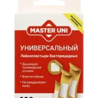 Лейкопластырь бактерицидный Master Uni, 2 размера, 100 шт.