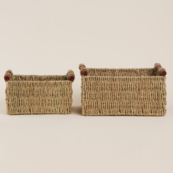 Корзины для хранения ручной работы SL Home, 2 шт: 23×13×14 см, 29×19×16 см Корзины для хранения ручной работы SL Home, 2 шт: 23×13×14 см, 29×19×16 см