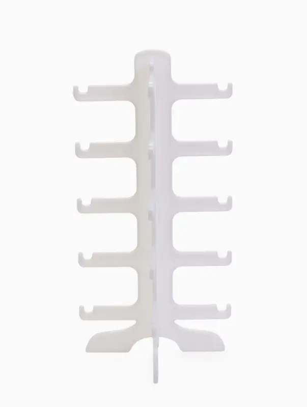 Подставка под очки, 5 мест, 15.5&times;14&times;31 см, белая