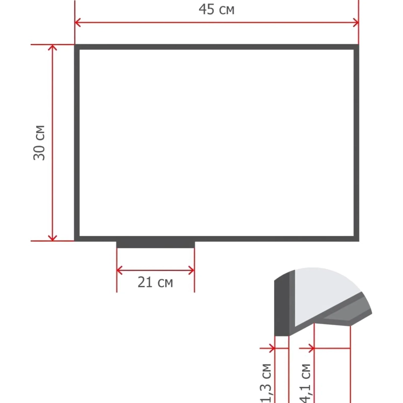 Доска пробковая Attache Iron 30х45 металл. рама
