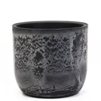 Кашпо со вставкой 3,7 л d22 см h20 см МИКРИТ серый слайн