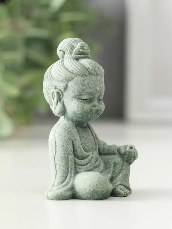 Фигурка песчаник &laquo;Маленькая Гуань Инь&raquo;, 3.5&times;4.5&times;7 см