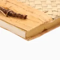 Записная книжка плетёная, 48 листов, 17&times;22&times;2 см, бежевая