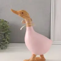 Фигурка полистоун &laquo;Утка с ромашками и тюльпанами&raquo;, 17&times;7.5&times;21.5 см