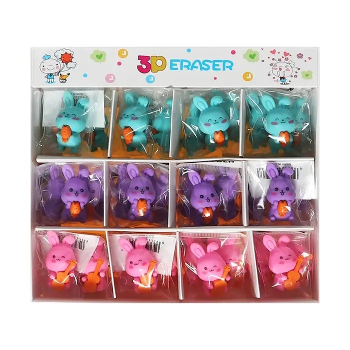 Ластик фигурный Ластик фигурный "Зайка", МИКС