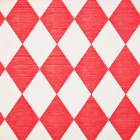 Скатерть одноразовая Luscan, 120х200см 6шт/рулон, красный ромб