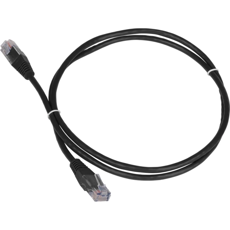 Патч-корд TWT TWT-45-45-1.5-BK UTP кат.5e, 1.5 м, черный