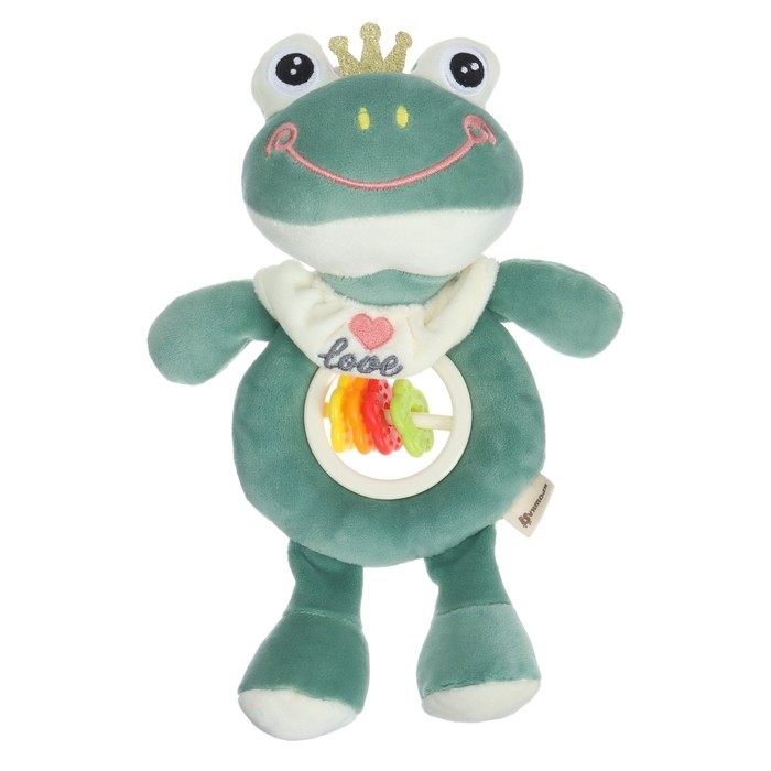 Игрушка-погремушка мягкая «Лягушастик», Крошка Я Игрушка-погремушка мягкая «Лягушастик», Крошка Я