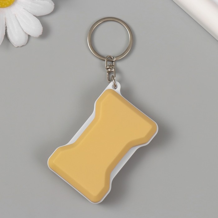 Фонарик свет на кольце Фонарик свет на кольце "Нежно-жёлтый" светит, мигает, АААх2 шт 3,7х5,2х1,5 см